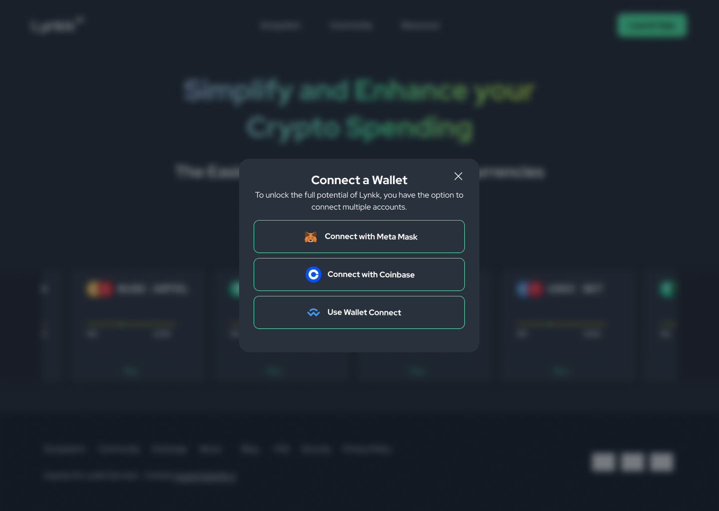 Connect a wallet onboarding