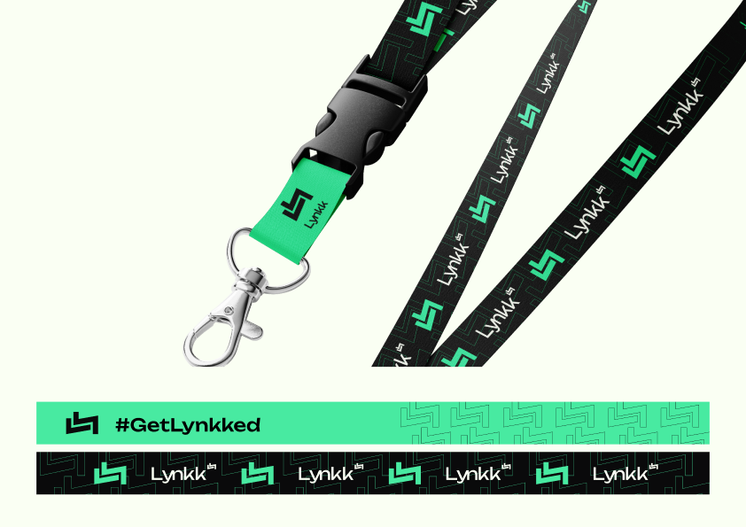 Branded lanyard and wristband