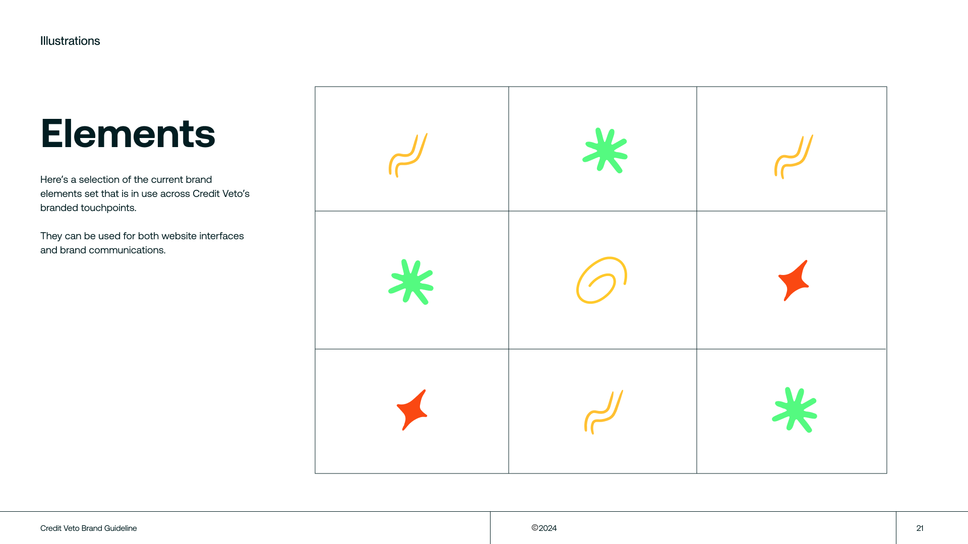Brand identity: illustration and graphic elements