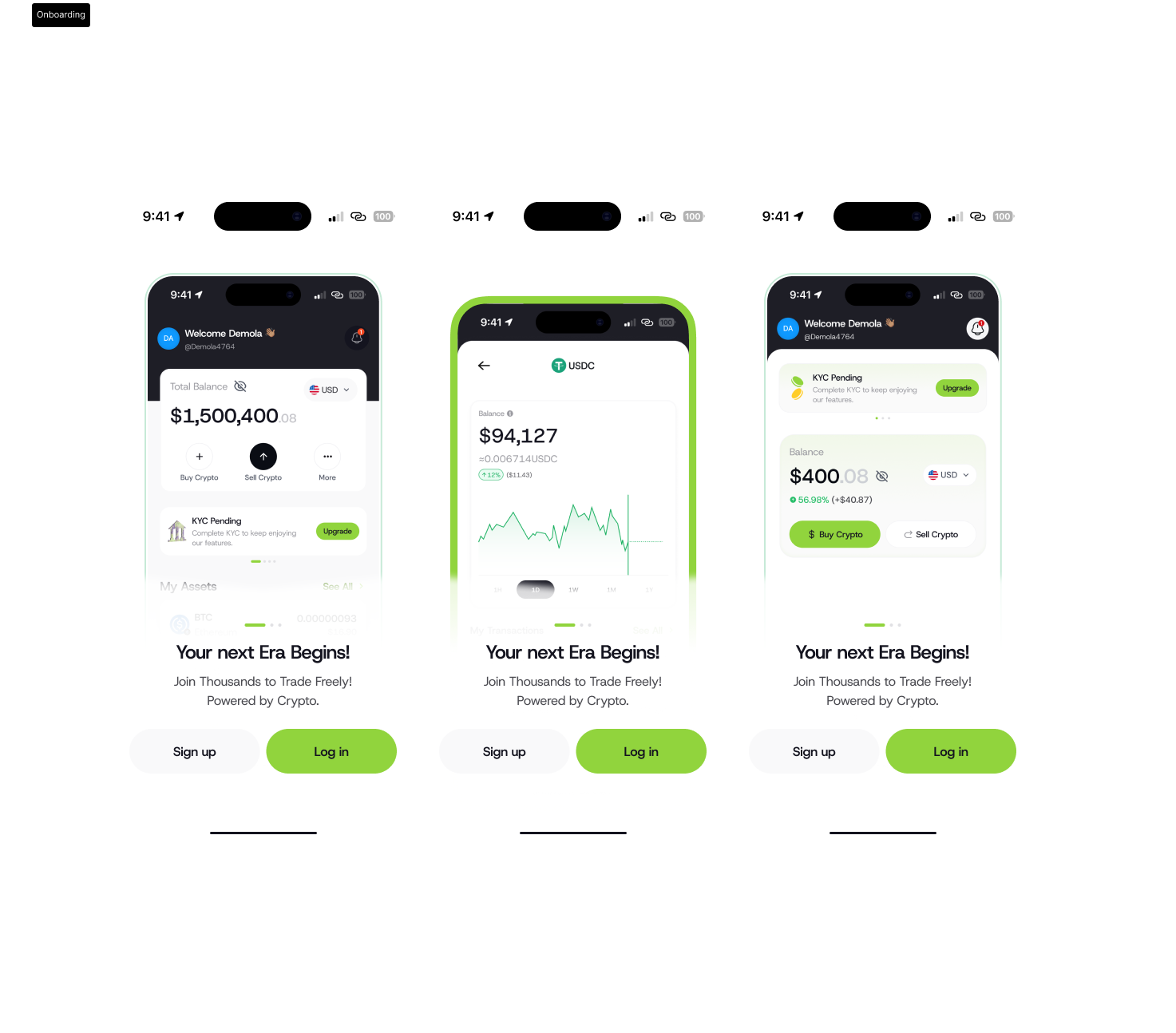Mobile onboarding: sign up, login, and first-run experience
