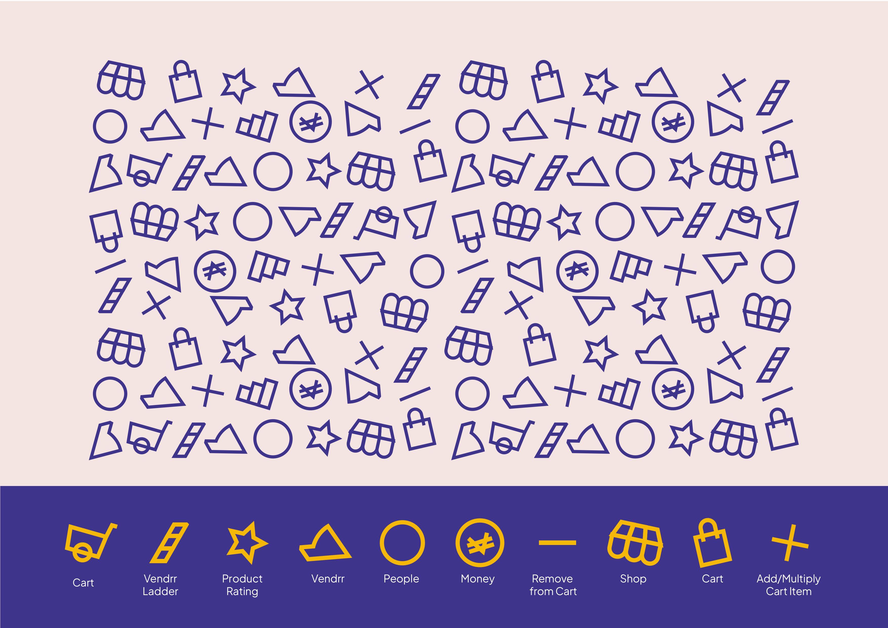 Custom icon system for the platform